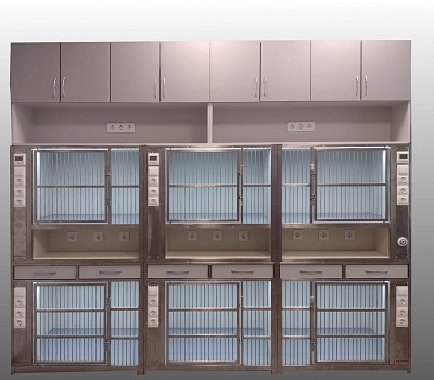 Стационарная клетка с системой хранения 3000х720х2660мм.