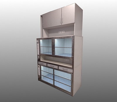 Стационарная клетка с системой хранения 1500х720х2660мм.